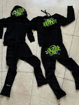 Tracksuit Set, Hoodies & Straight Pants Casual Streetwear