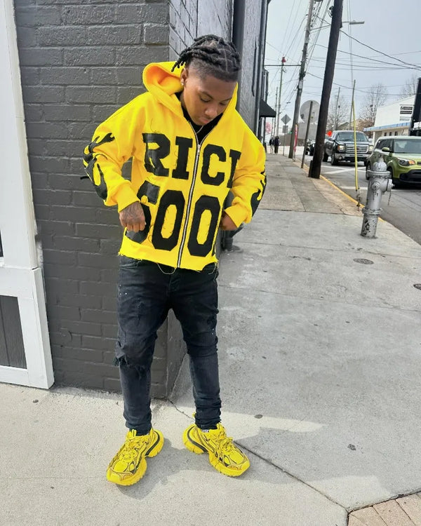 men's hoodie "RICH SOON" & "LA"